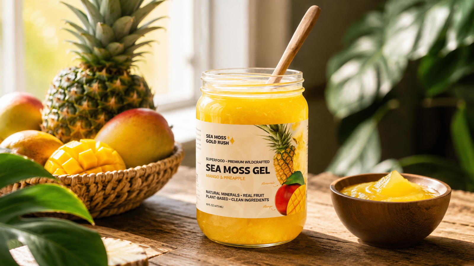 sea moss product on table